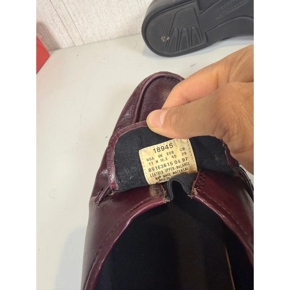 Hush puppies men loafers‎ size 11 leather brown